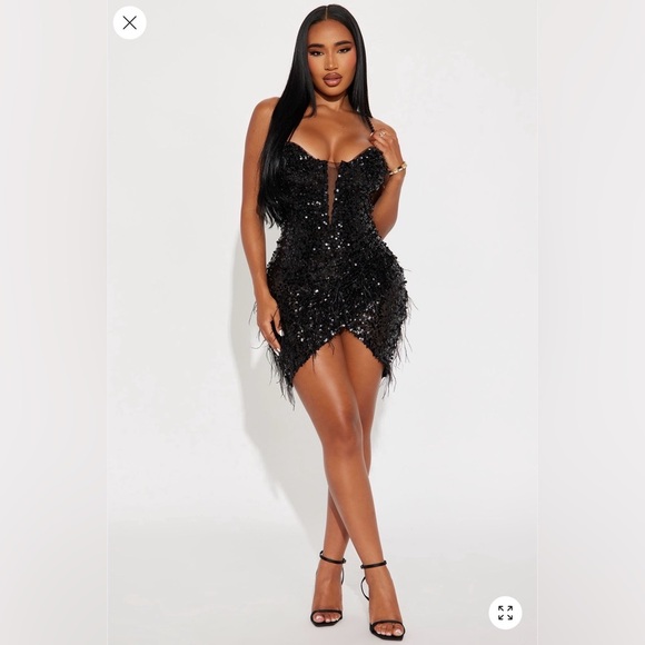 Fashion Nova Dresses & Skirts - Fashion Nova Black Sequin Mini Dress